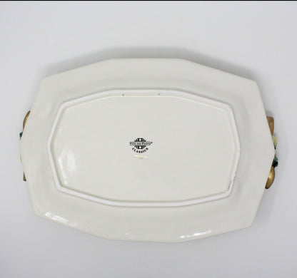 Platter, Fitz and Floyd, Snowy Woods, Earthenware, 15", SOLD