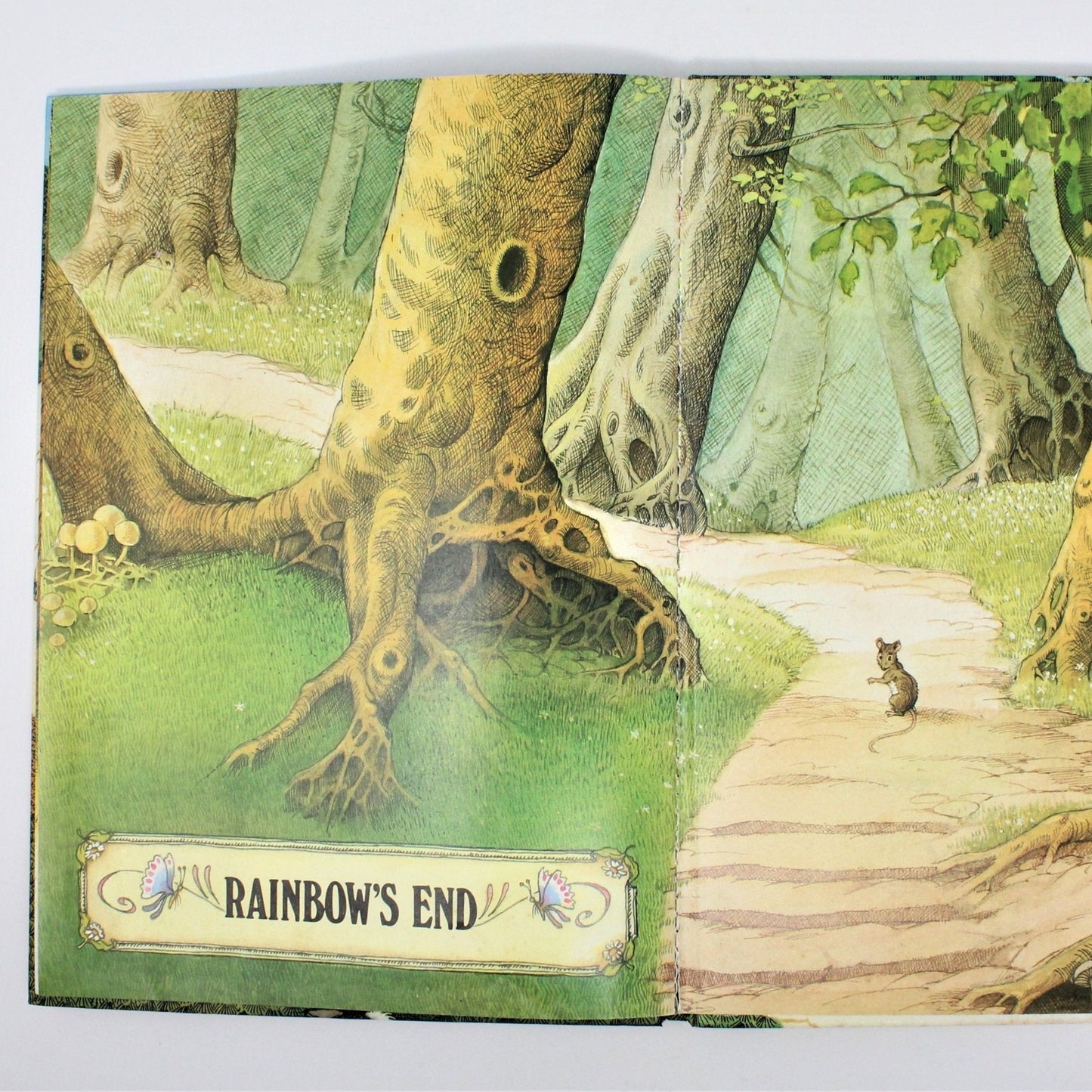 Children's Book, Rainbow's End, Toby Claypot's Wishing Well, Hardcover, Vintage 1987