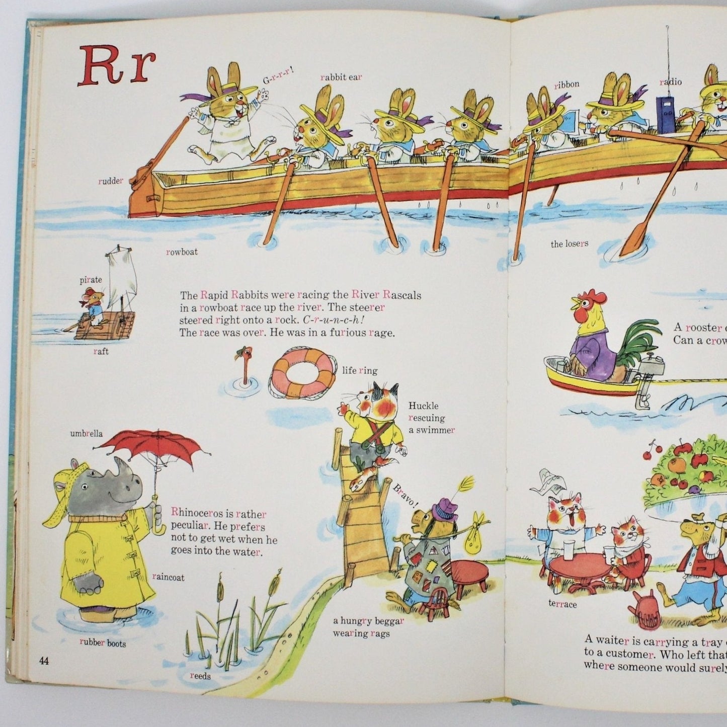Children's Book, Richard Scarry's ABC Word Book, Hardcover, Vintage 1971