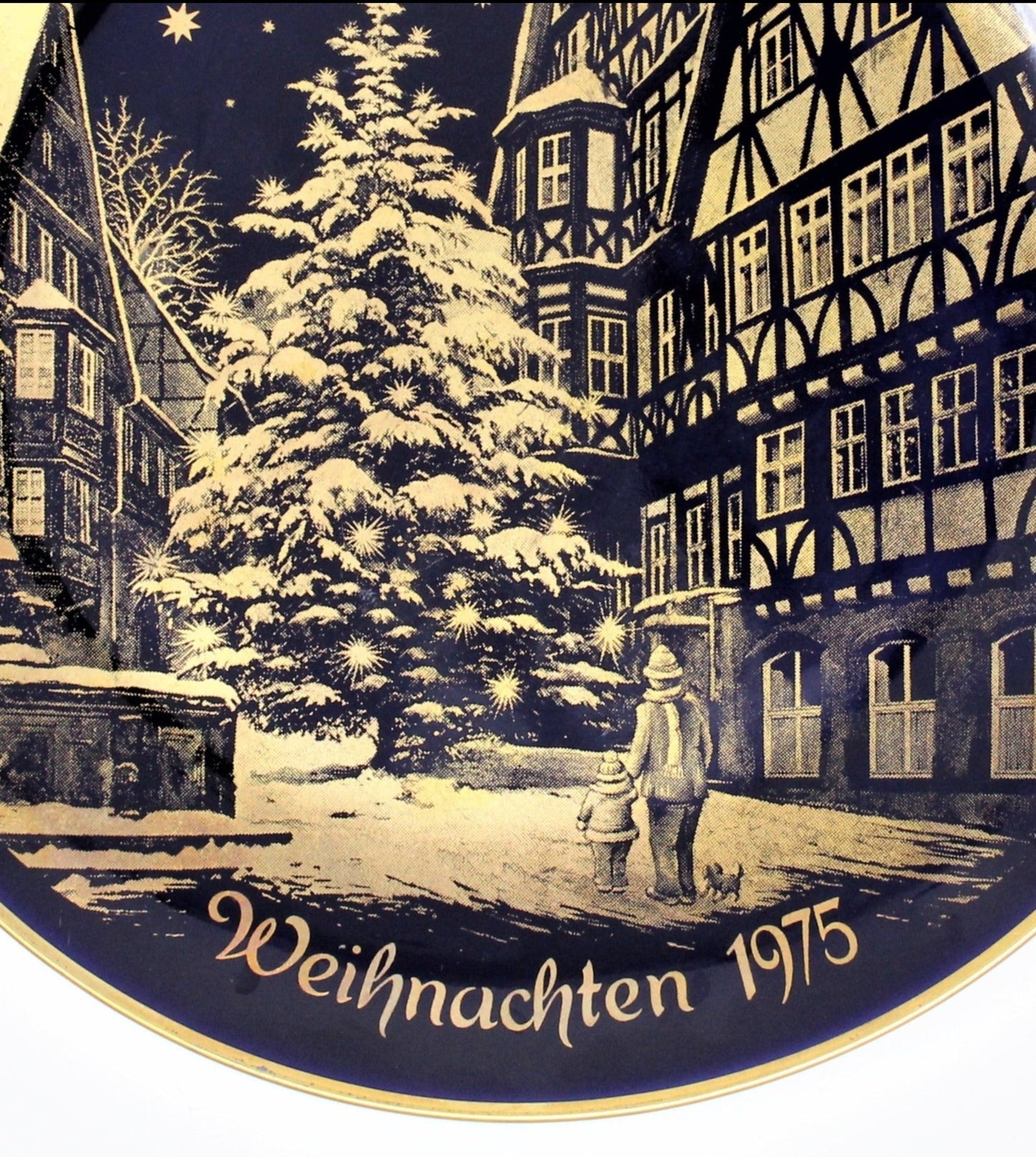 Decorative Plate, Lindner Kueps Bavaria, Christmas Weihnachten 1975