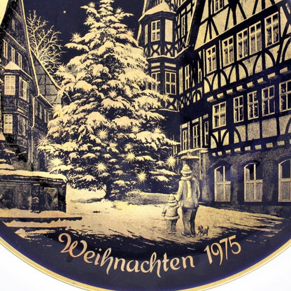 Decorative Plate, Lindner Kueps Bavaria, Christmas Weihnachten 1975