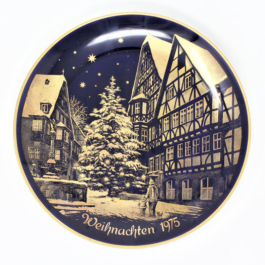 Decorative Plate, Lindner Kueps Bavaria, Christmas Weihnachten 1975