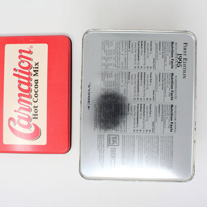 Gift Tin / Storage Tin, Carnation Hot Cocoa Mix, 1995 Collectible