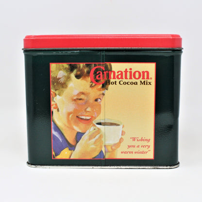 Gift Tin / Storage Tin, Carnation Hot Cocoa Mix, 1995 Collectible