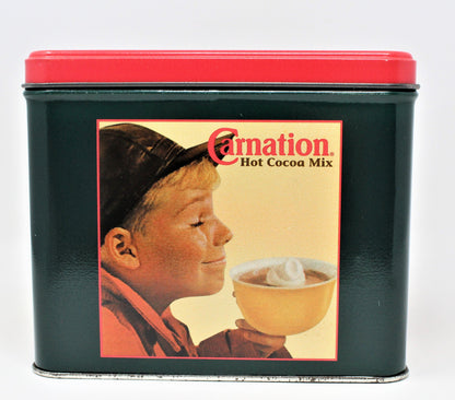 Gift Tin / Storage Tin, Carnation Hot Cocoa Mix, 1995 Collectible