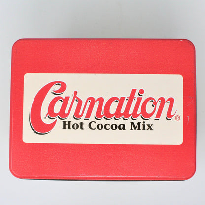 Gift Tin / Storage Tin, Carnation Hot Cocoa Mix, 1995 Collectible