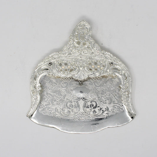 Silent Butler / Crumb Catcher, Horchow, Silverplate, Intricate Ornate Design, Vintage