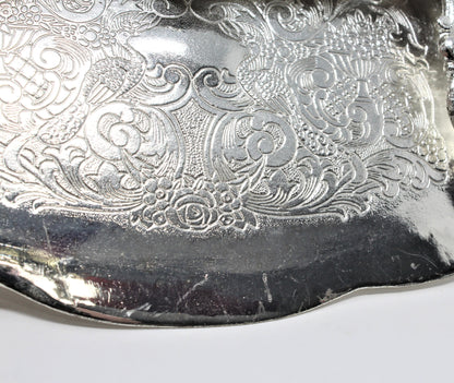 Silent Butler / Crumb Catcher, Horchow, Ornate Silverplate, Vintage