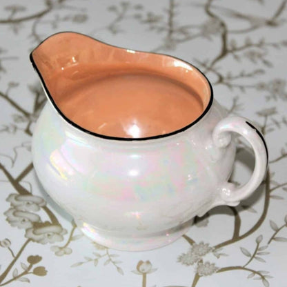 Creamer, Bell China Iridescent Lusterware, Czechoslovakia, Vintage