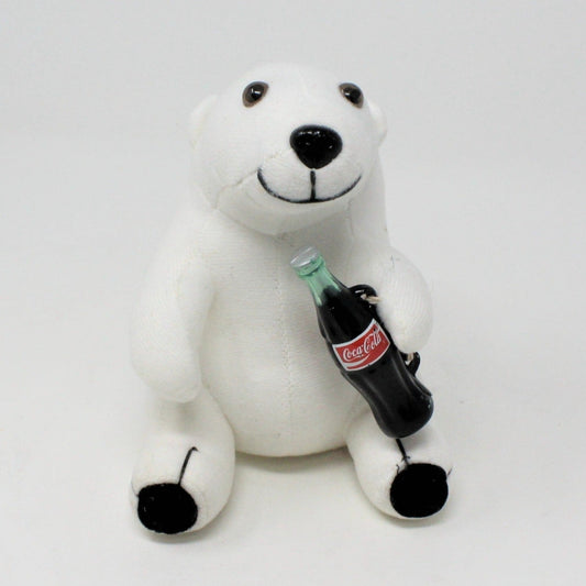 Plush Toy, Coca Cola Polar Bear, Christmas 1993, 7"
