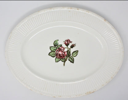 Serving Platter, Wedgwood of Etruria & Barlaston, Moss Rose, England, Vintage