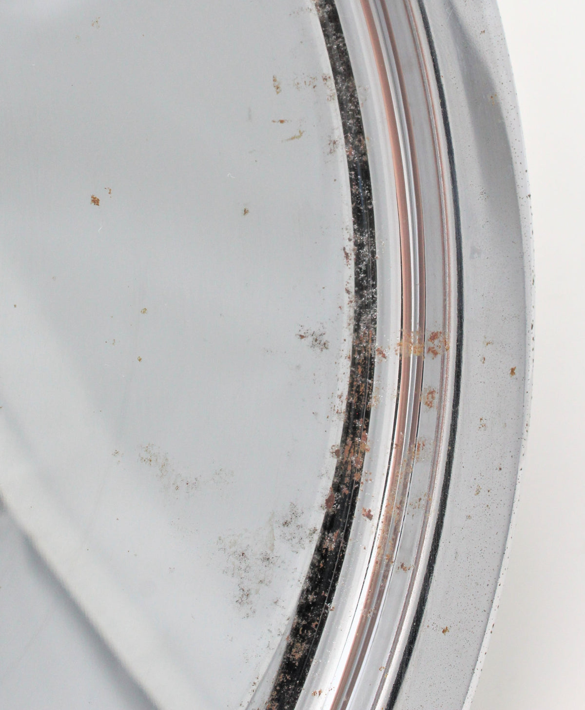 Lazy Susan: Kromex Chrome Plated Divided Serving Tray with Glass Inserts, USA, Vintage 1957 - SOLD