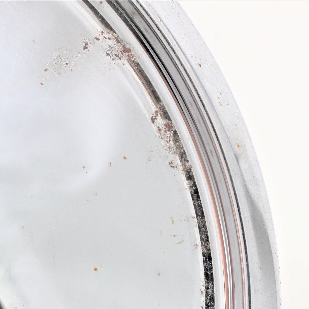 Lazy Susan: Kromex Chrome Plated Divided Serving Tray with Glass Inserts, USA, Vintage 1957 - SOLD