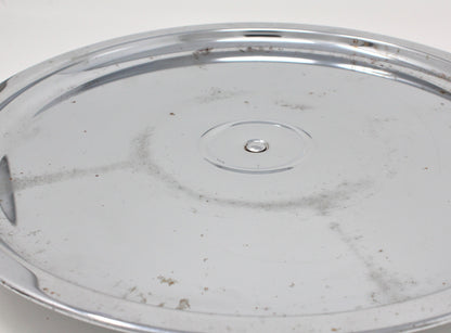 Lazy Susan: Kromex Chrome Plated Divided Serving Tray with Glass Inserts, USA, Vintage 1957 - SOLD