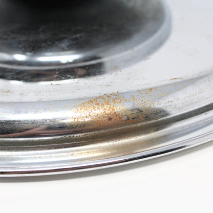 Lazy Susan: Kromex Chrome Plated Divided Serving Tray with Glass Inserts, USA, Vintage 1957 - SOLD