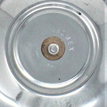 Lazy Susan: Kromex Chrome Plated Divided Serving Tray with Glass Inserts, USA, Vintage 1957 - SOLD