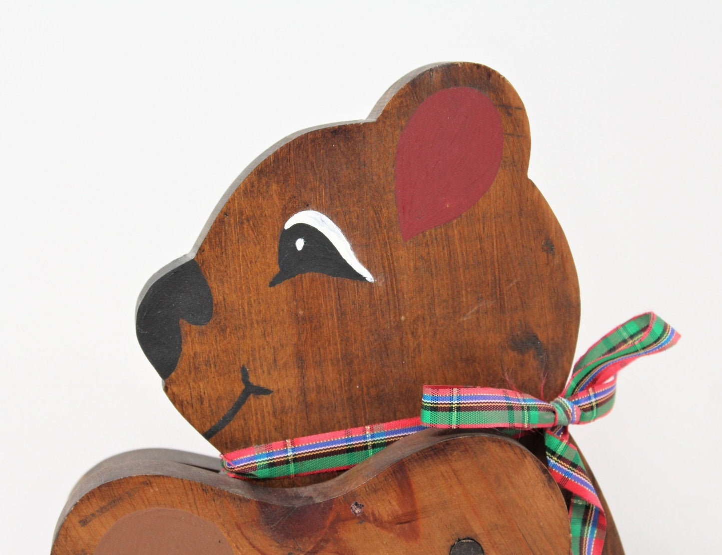 Teddy Bear, Hand Made Wood, Movable / Posable, Vintage
