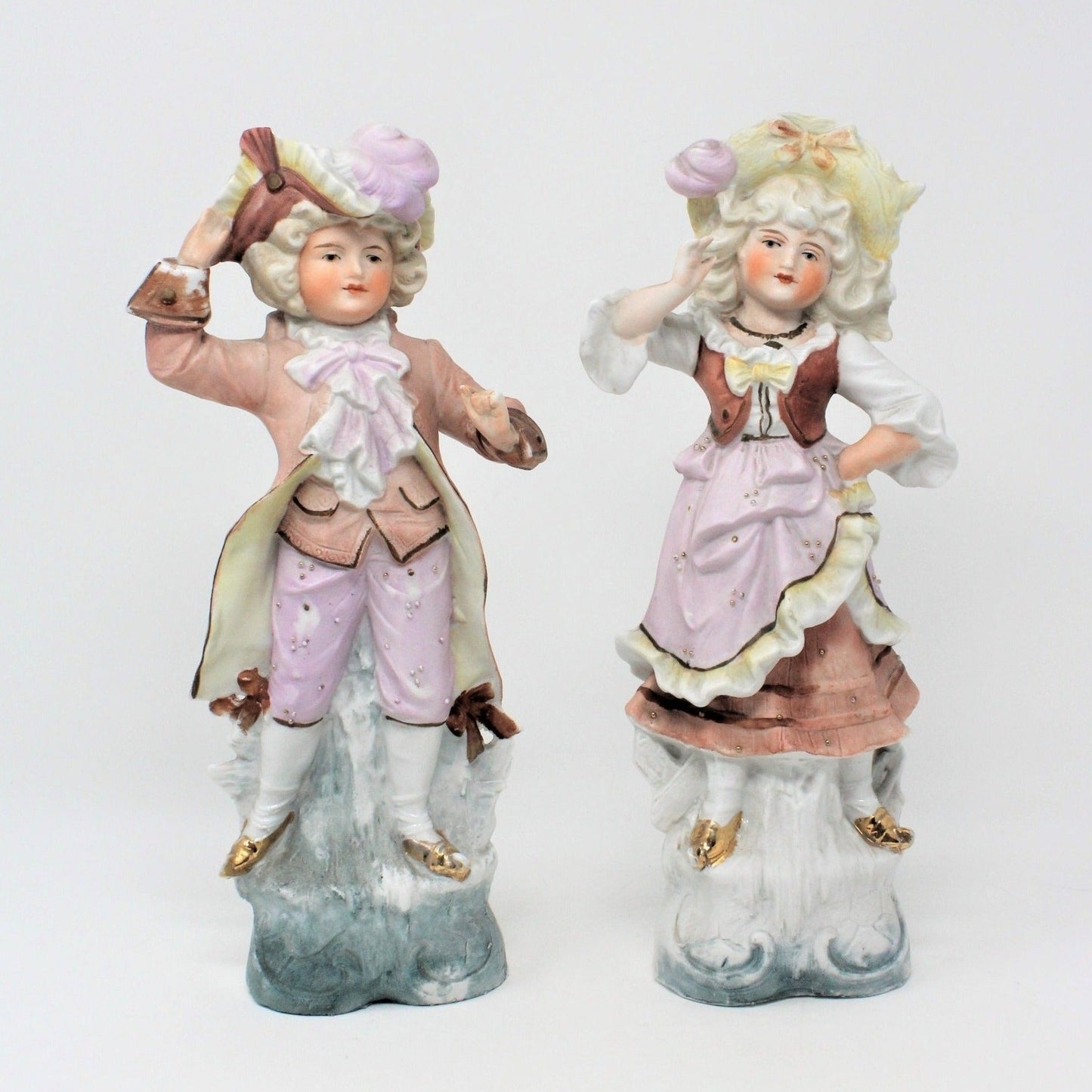Figurine, Unger Schneider & Co, Victorian Children, Germany, Antique