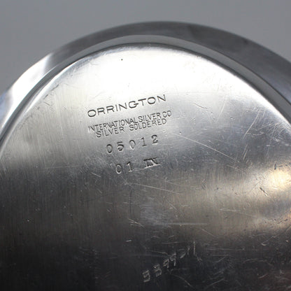 Bowl, Silverplate Hotelware, Greek Key Pattern, Orrington Hotel, Silver Soldered, Antique