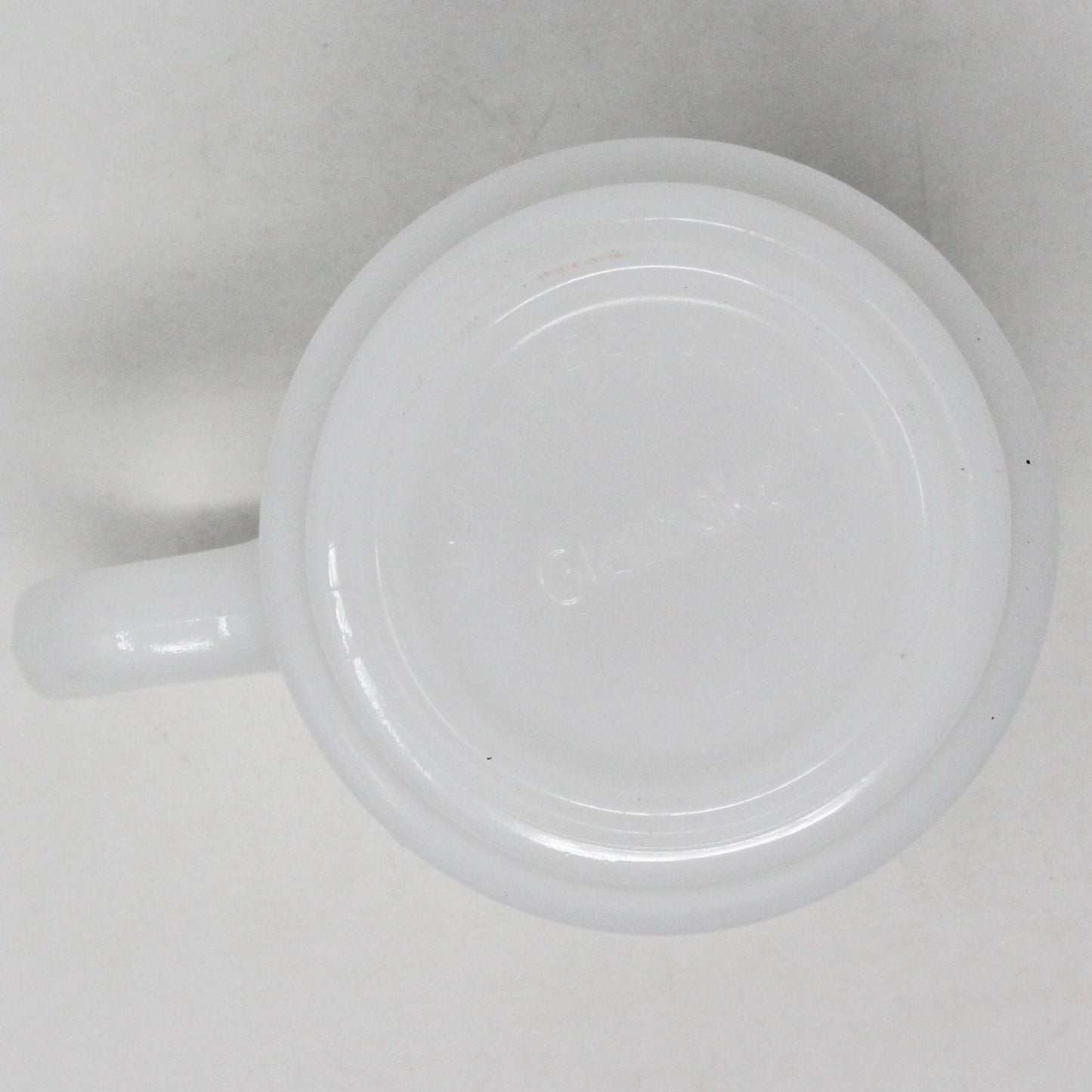 Mug, McKee, Glasbake Apple, Milk Glass, Vintage