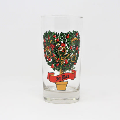 Glass Tumbler, Libbey, 12 Days of Christmas, 5 Gold Rings, Vintage, SOLD