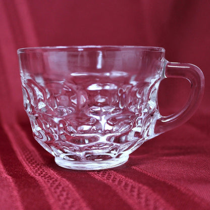 Snack Sets, Federal Glass, Yorktown / Colonial, Set of 4, Vintage