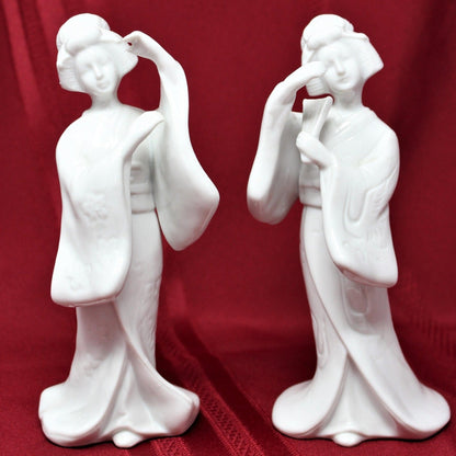 Figurine, HomCo, Geishas #1443, Set of 2, Porcelain Vintage