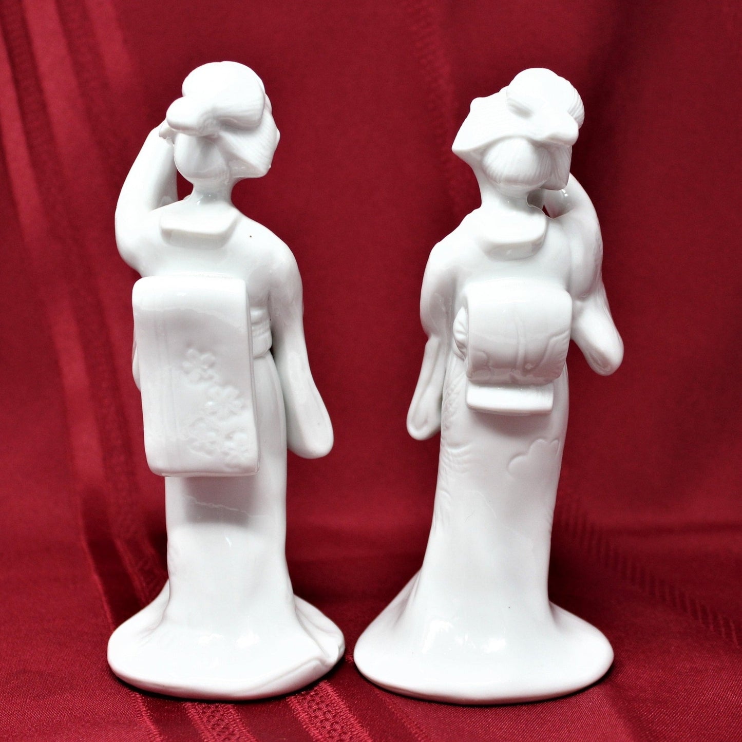 Figurine, HomCo, Geishas #1443, Set of 2, Porcelain Vintage