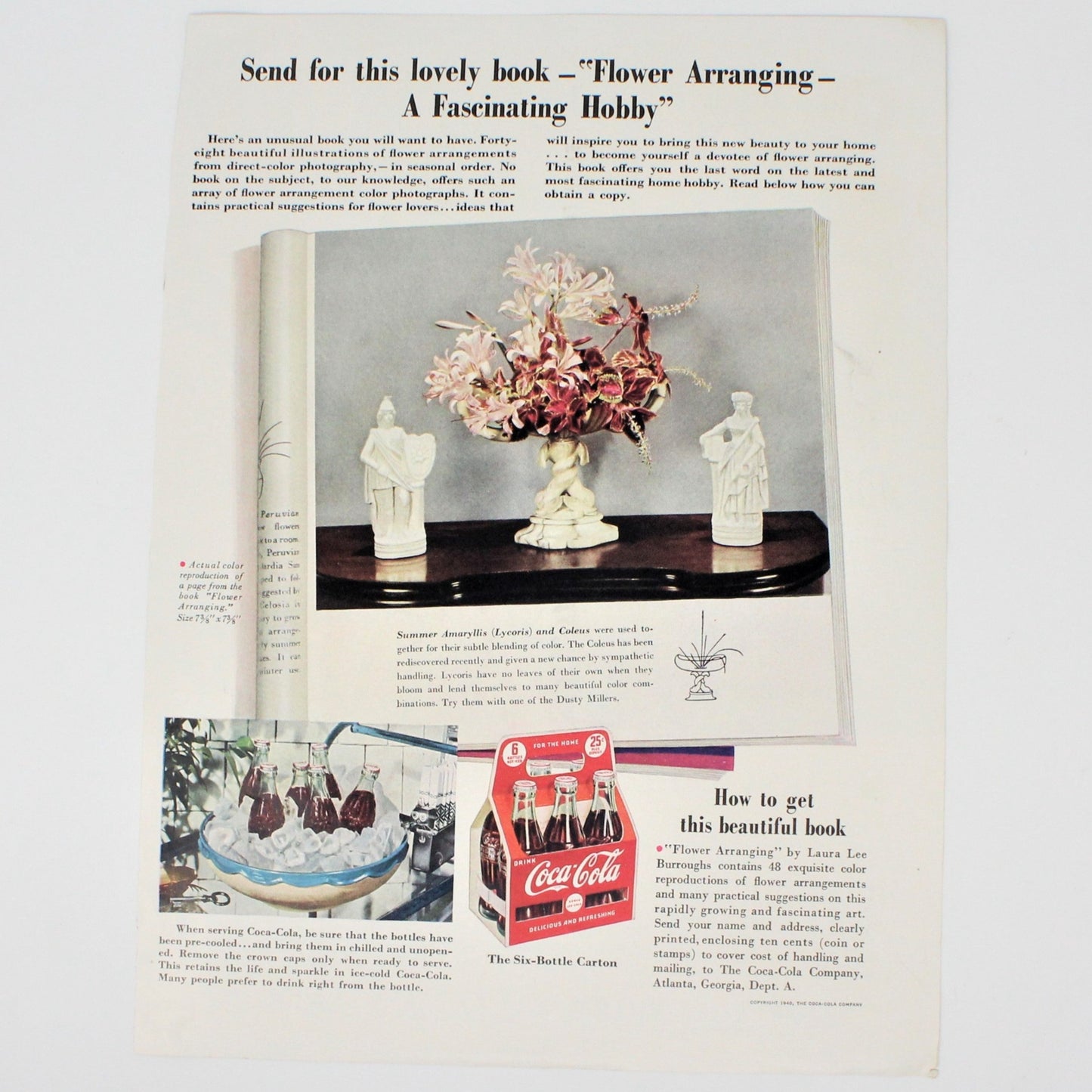 Advertisement, Lucky Strike, 1940, Prettiest Leaf..., Original Magazine Ad, Vintage