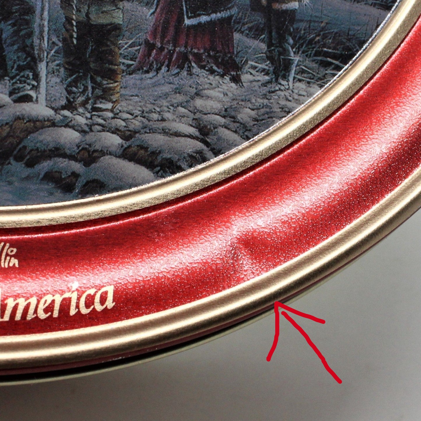 Gift Tin / Cookie Tin, Schwan's, America America, Terry Redlin, 2005