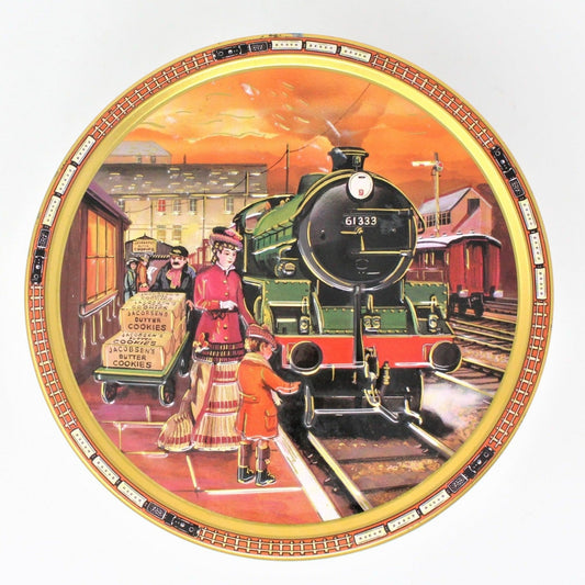 Gift Tin / Cookie Tin, Jacobsen Bakery Trains, Collectible Tin, Denmark