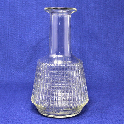 Decanter, Barton's Canadian Supreme, Square Cut Glass, D-396, Vintage, 1980