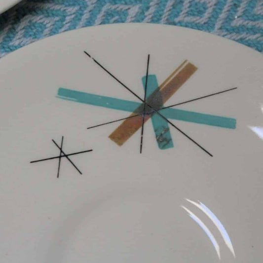 Saucers, Salem China, North Star, MCM, Set of 4, Vintage