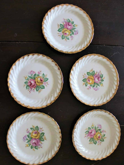 Bread & Butter Plates, Royal China, Quban Royal, Set of 5, Vintage