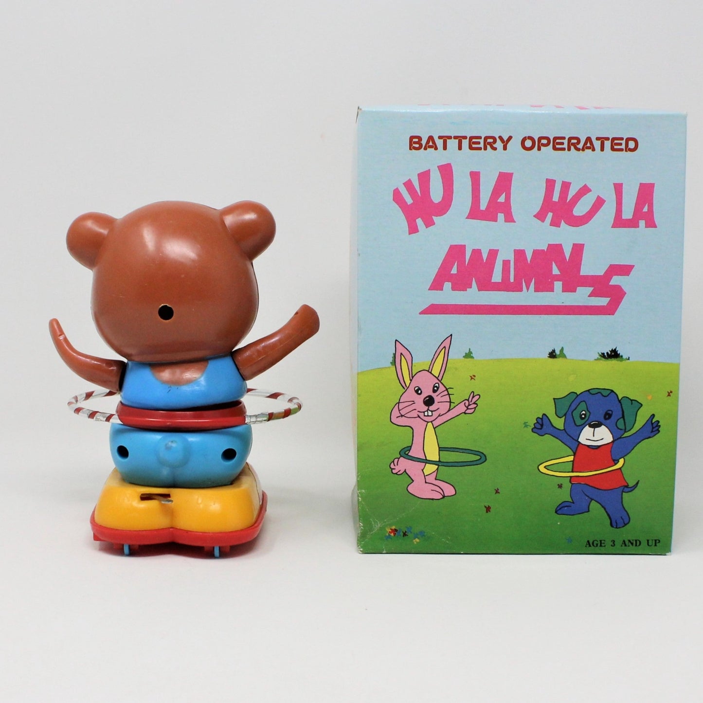Hula Hoop Bear in Original Box, Vintage, Battery Operated, NOS