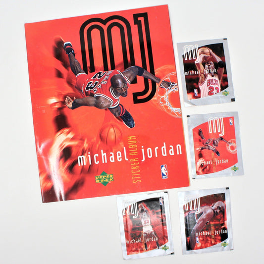 Sticker Album, Michael Jordan Collectible, Unused Vintage NOS, 1998