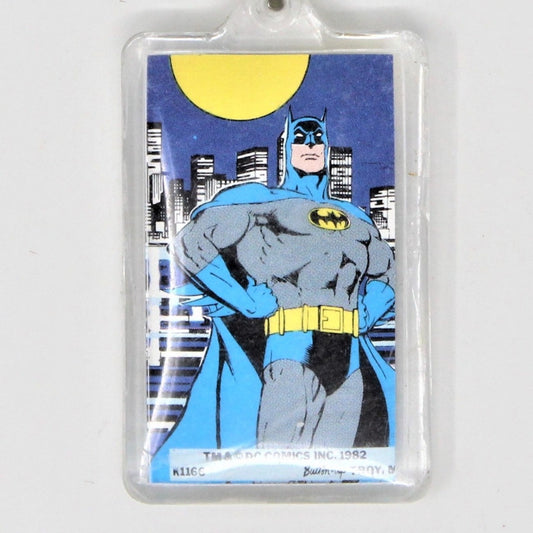 Keychain, DC Comics, Batman by Full Moon, Acrylic Key Chain 1982, Vintage, NOS RARE