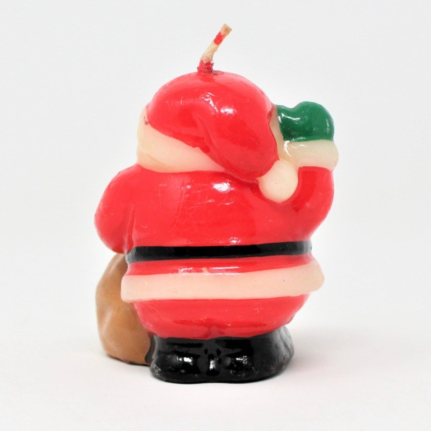 Candle, Russ Berrie, Figural Santa Shaped Christmas Candle, Vintage