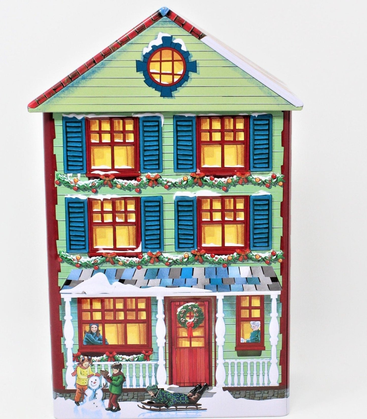 Gift Tin / Cookie Tin, Harry London, Christmas Village Tin Collection, 2014