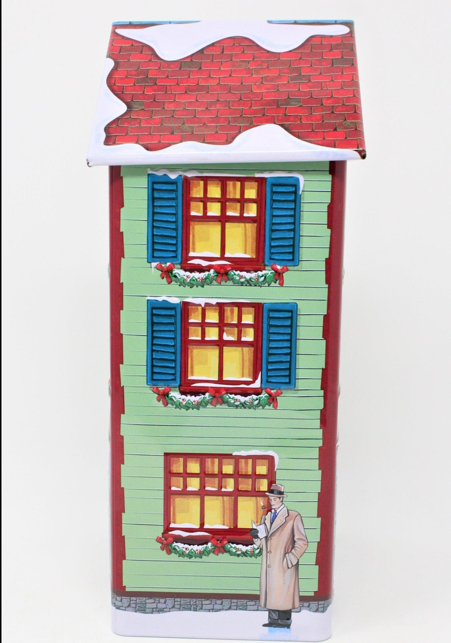 Gift Tin / Cookie Tin, Harry London, Christmas Village Tin Collection, 2014