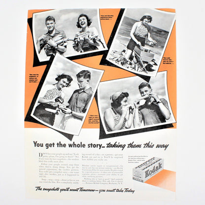 Advertisement, Kodak Verichrome, 1938, Original Magazine Ad, Vintage
